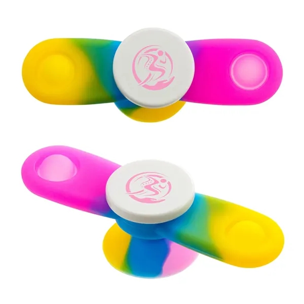 Rainbow color option for Push Pop Propeller With Suction Cup