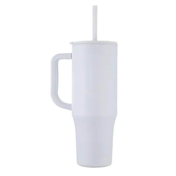 Medium White color option for Seneca 30 Oz Eco Friendly Straw Mug