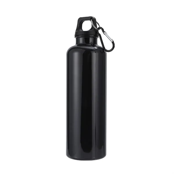 Medium Black color option for Aloha 25 Oz Rpet Reusable Bottle W/ Carabiner