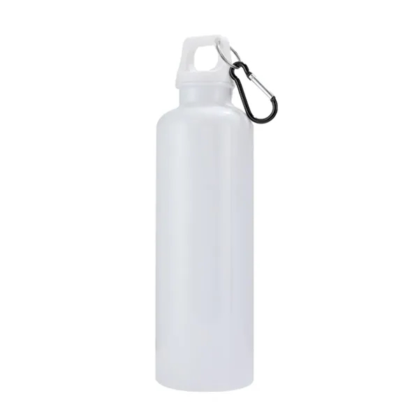 Medium White color option for Aloha 25 Oz Rpet Reusable Bottle W/ Carabiner