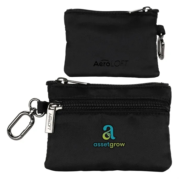 Medium Black color option for Aero Loft® Carabiner Zip Wallet
