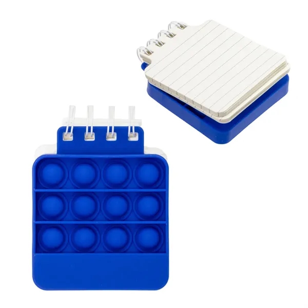 Medium Blue color option for Square Push Pop Spiral Notebook
