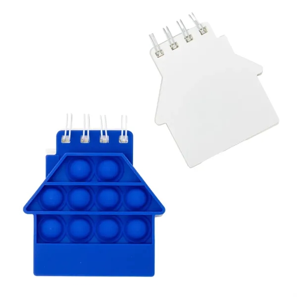 Medium Blue color option for House Push Pop Spiral Notebook