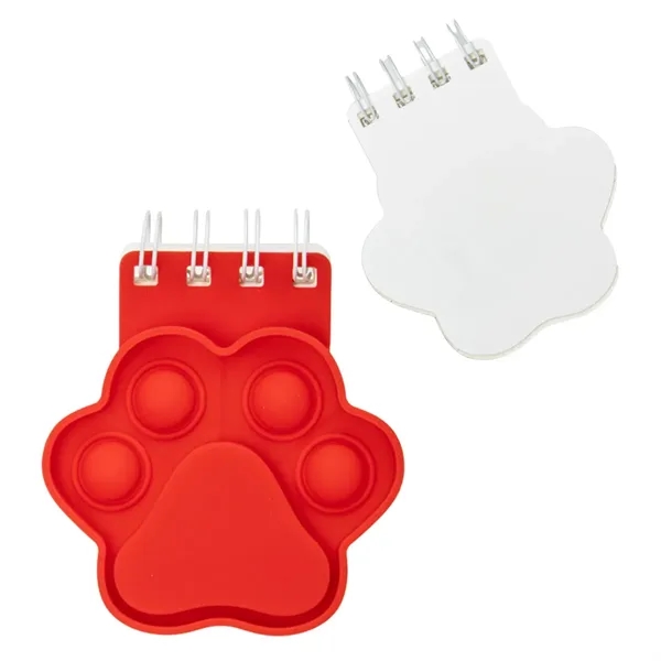 Medium Red color option for Paw Push Pop Spiral Notebook