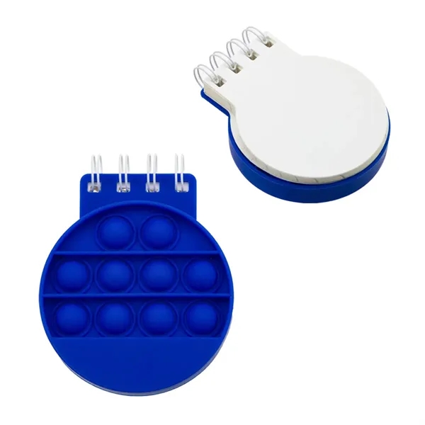 Medium Blue color option for Round Push Pop Spiral Notebook