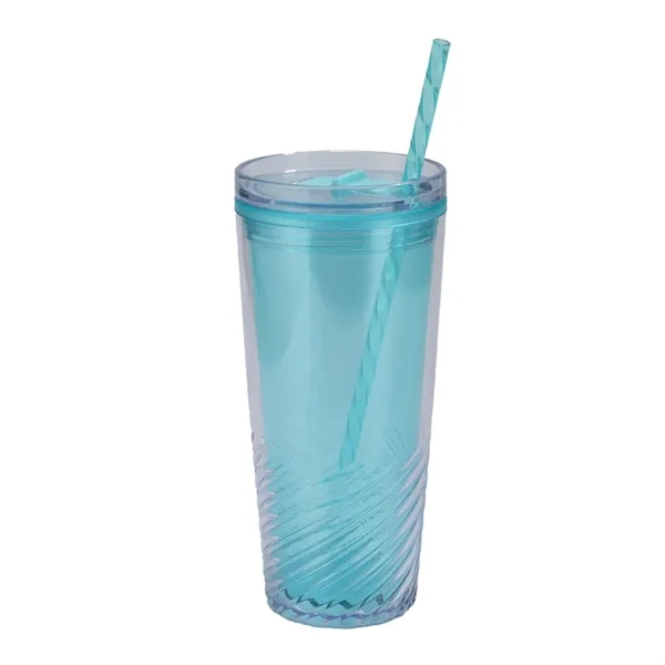 Light Green color option for Clio 20 Oz Recycled Acrylic Straw Tumbler