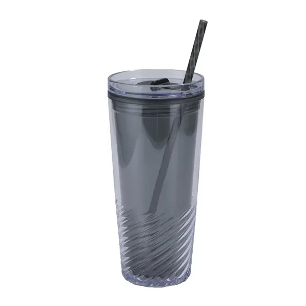 Smoke color option for Clio 20 Oz Recycled Acrylic Straw Tumbler