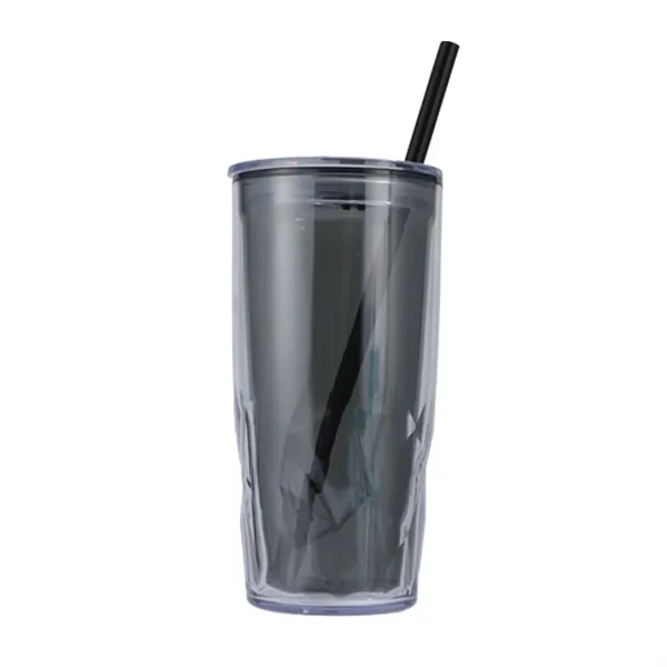 Smoke color option for Luster 16 Oz Recycled Acrylic Straw Tumbler