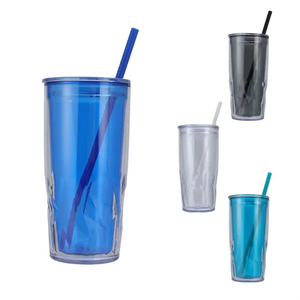 Photo of Luster 16 Oz Recycled Acrylic Straw Tumbler