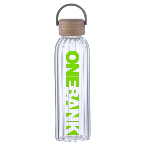 Medium Gray color option for Eos 21 Oz Glass Bottle W/ Bamboo Lid