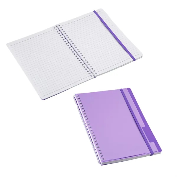 Medium Purple color option for Arcadia Soft Spiral Notebook With Front Pocket