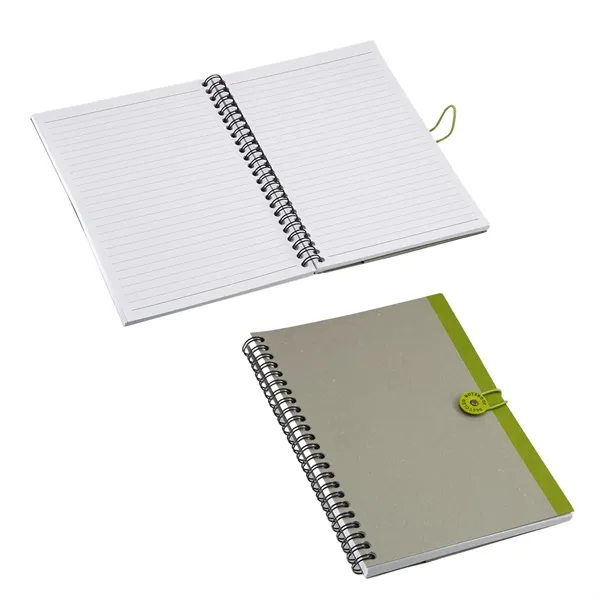 Medium Gray/Green color option for Centrum Spiral Notebook With Elastic Closure