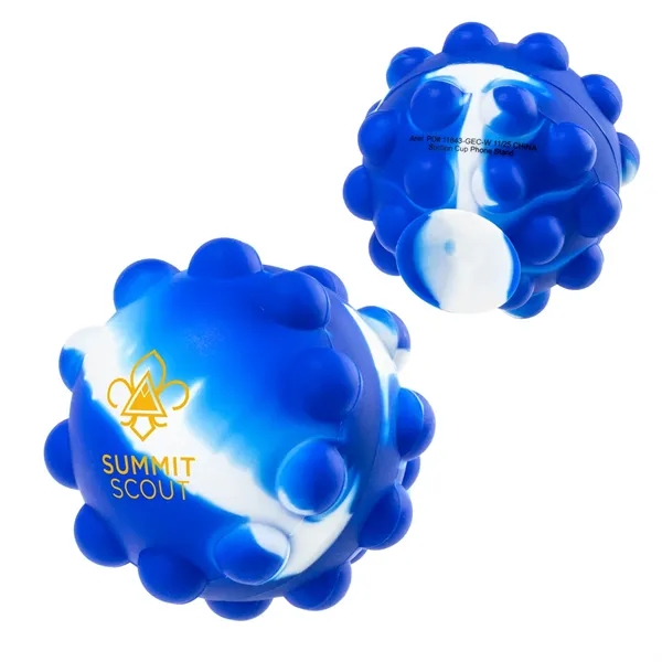 Blue/White color option for Push Pop Ball Suction Cup Phone Stand
