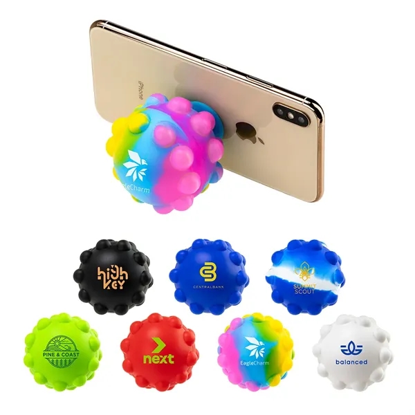 Medium Blue color option for Push Pop Ball Suction Cup Phone Stand