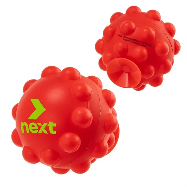 Medium Red color option for Push Pop Ball Suction Cup Phone Stand