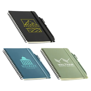 Photo of Avignon Repreve® Recycled Hardcover Spiral Notebook With Pe