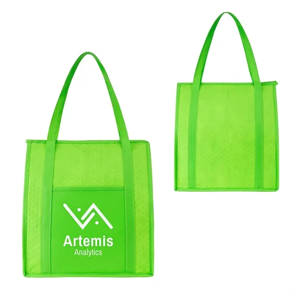 Medium Lime Green color option for Sundial Non Woven Lunch Cooler Bag