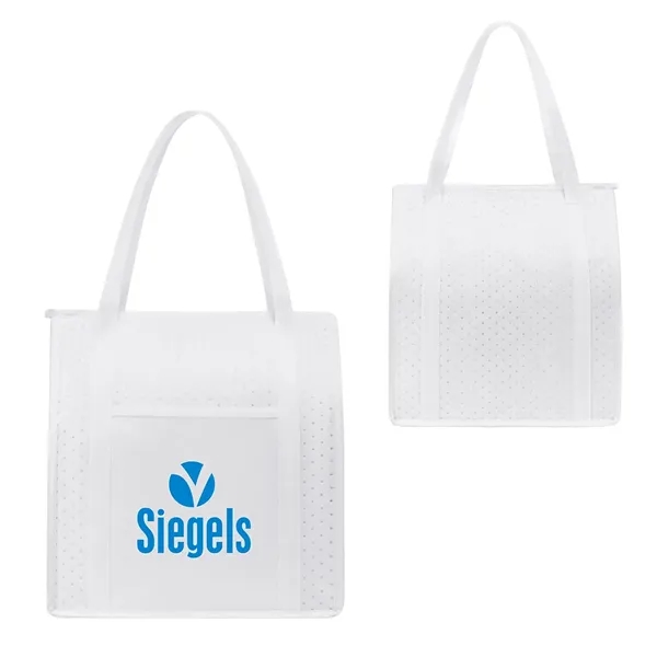 Medium White color option for Sundial Non Woven Lunch Cooler Bag
