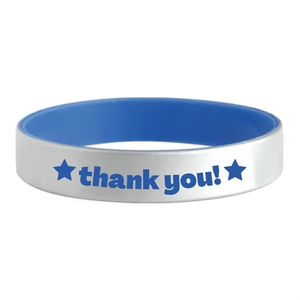 Photo of Silver Silicone Bracelets