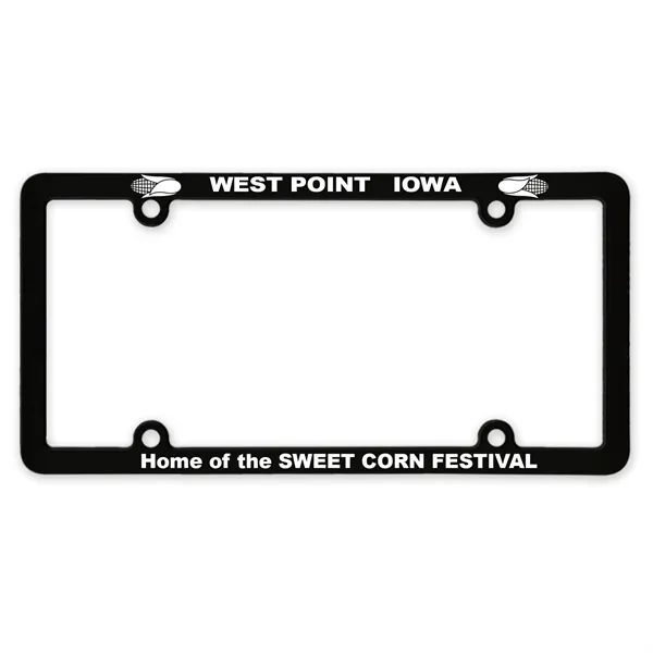 Black - 4 Hole color option for Garyline® Full View License Plate Frame