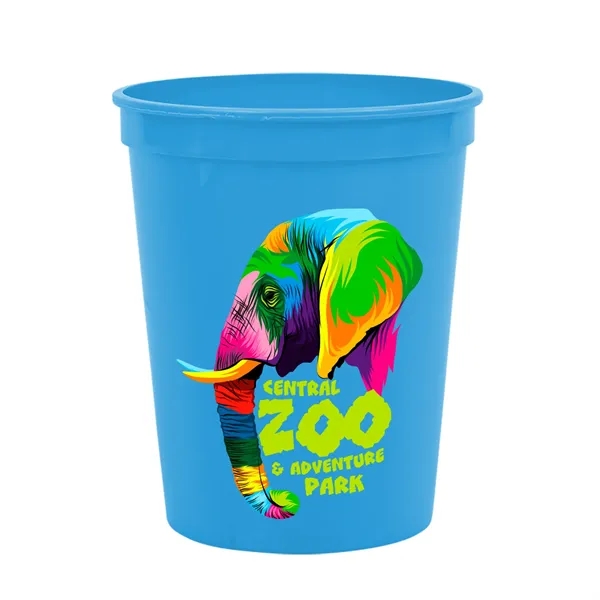 Cyan color option for Garyline® Cups On The Go Stadium Cup   16 Oz.
