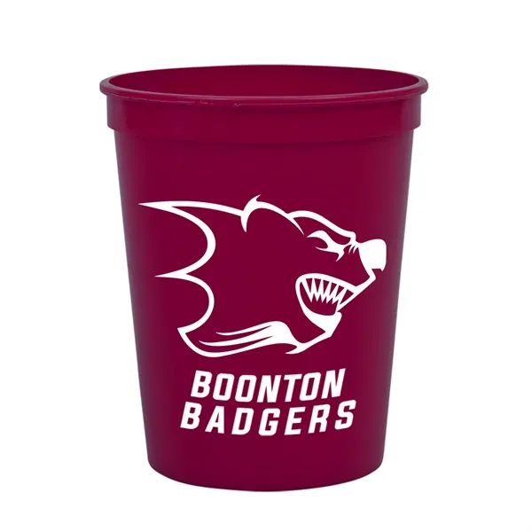 Maroon color option for Garyline® Cups On The Go Stadium Cup   16 Oz.