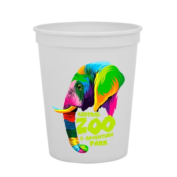 White color option for Garyline® Cups On The Go Stadium Cup   16 Oz.