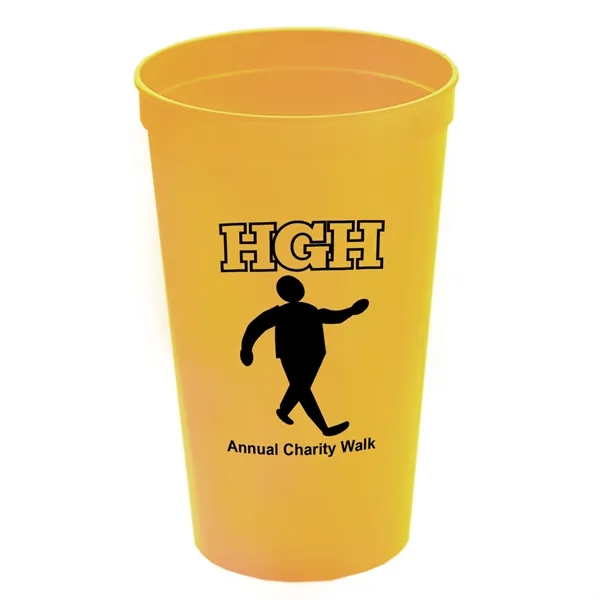 Athletic Gold color option for Garyline® Cups On The Go Stadium Cup   22 Oz.