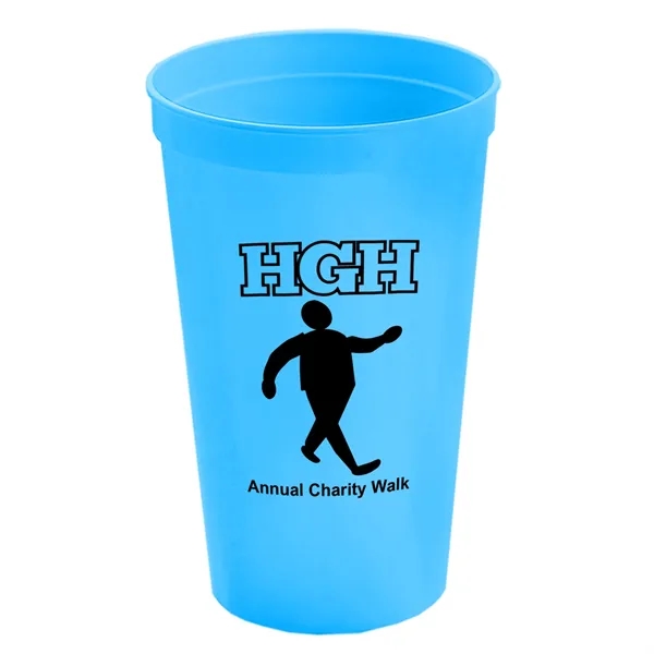 Cyan color option for Garyline® Cups On The Go Stadium Cup   22 Oz.