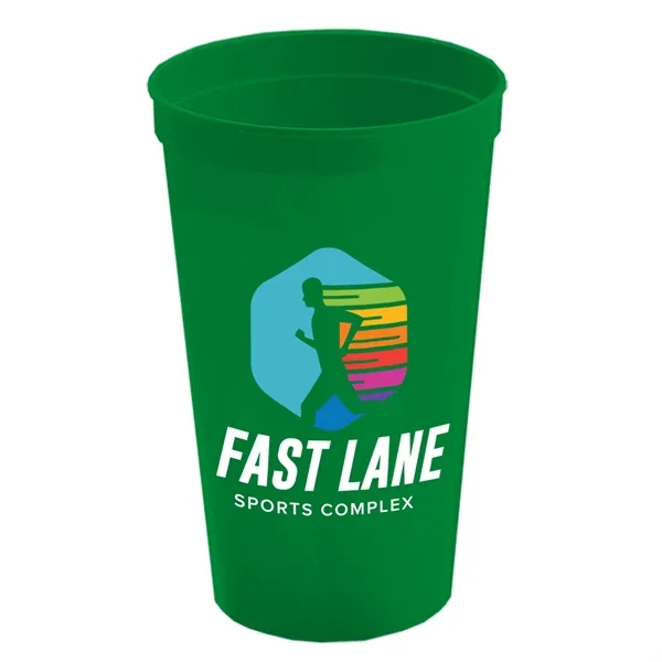 Green color option for Garyline® Cups On The Go Stadium Cup   22 Oz.