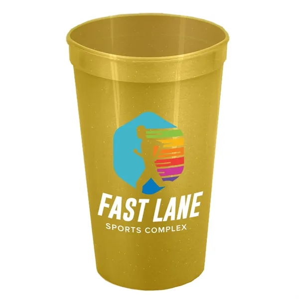 Metallic Gold color option for Garyline® Cups On The Go Stadium Cup   22 Oz.