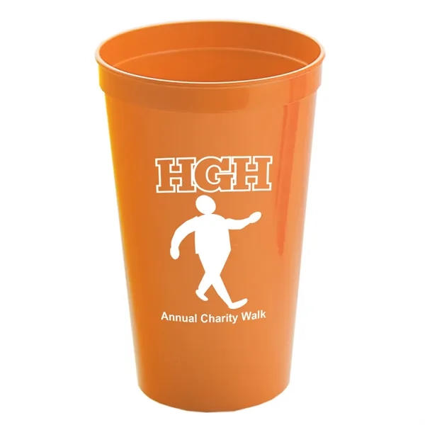 Orange color option for Garyline® Cups On The Go Stadium Cup   22 Oz.