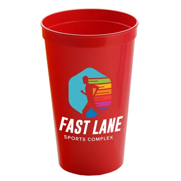 Red color option for Garyline® Cups On The Go Stadium Cup   22 Oz.
