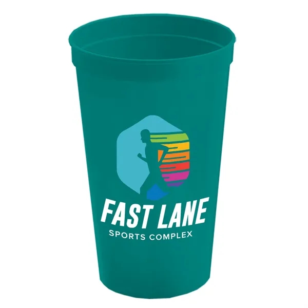 Teal color option for Garyline® Cups On The Go Stadium Cup   22 Oz.
