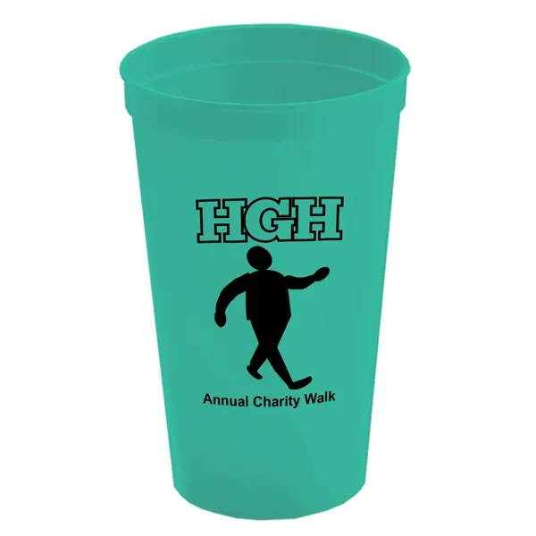 Turquoise color option for Garyline® Cups On The Go Stadium Cup   22 Oz.