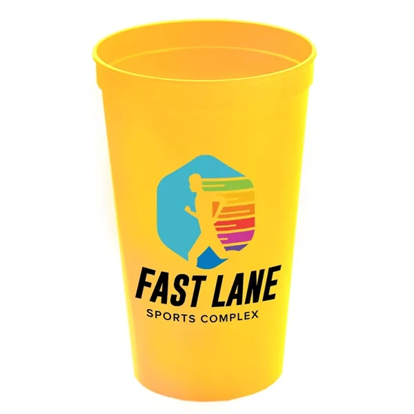 Yellow color option for Garyline® Cups On The Go Stadium Cup   22 Oz.