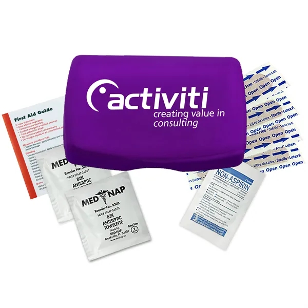 Translucent Violet color option for Garyline® Express First Aid Kit