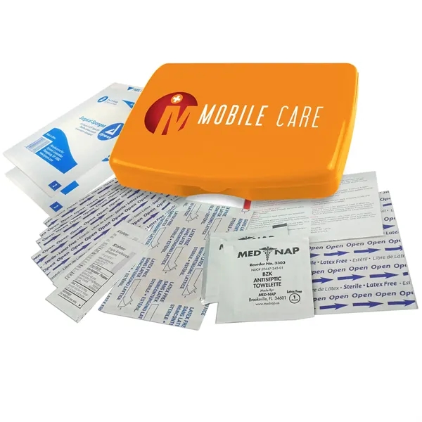 Orange color option for Garyline® Express Family First Aid Kit   21 Piece