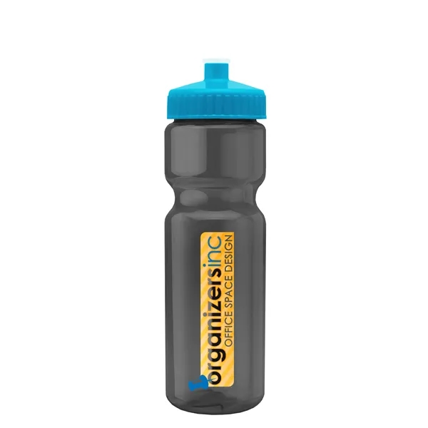 Smoke color option for Garyline® Champ Bottle With Push Pull Lid   28 Oz.