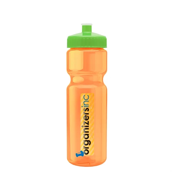 Translucent Orange color option for Garyline® Champ Bottle With Push Pull Lid   28 Oz.