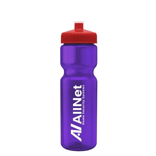 Translucent Violet color option for Garyline® Champ Bottle With Push Pull Lid   28 Oz.