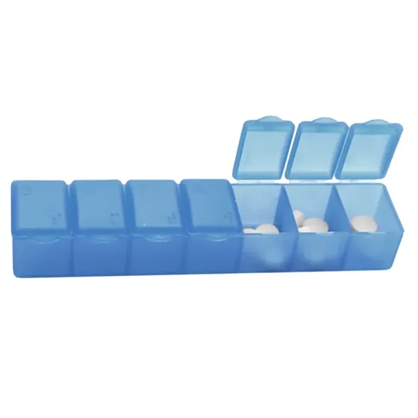 Translucent Blue color option for Garyline® 7 Day Pill Case