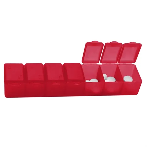 Translucent Red color option for Garyline® 7 Day Pill Case