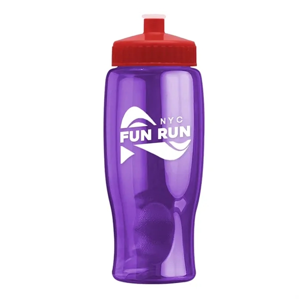 Translucent Violet color option for Garyline® Poly+ Bottle With Push Pull Lid   27 Oz.