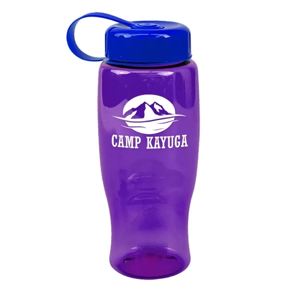 Translucent Violet color option for Garyline® Poly+ Bottle With Tethered Lid   27 Oz.
