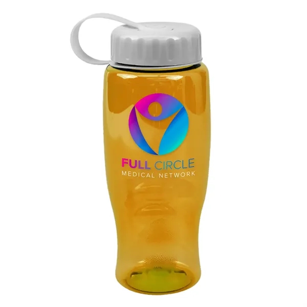 Translucent Yellow color option for Garyline® Poly+ Bottle With Tethered Lid   27 Oz.