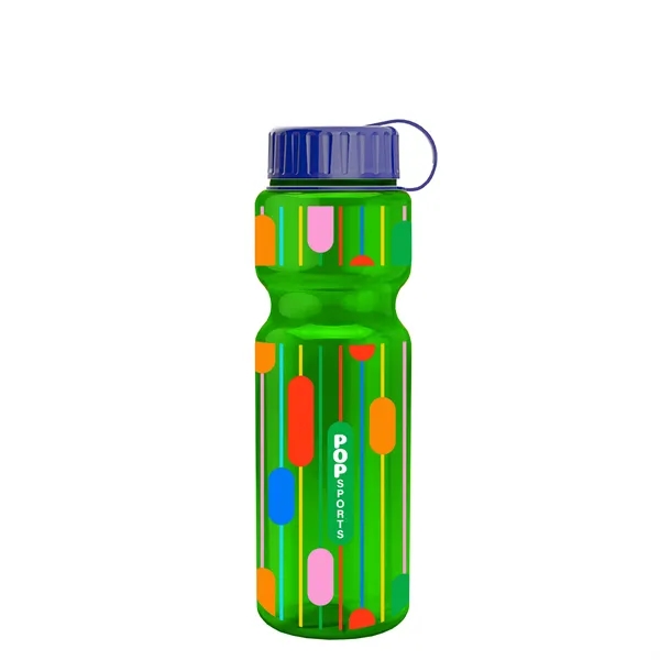 Translucent Green color option for Garyline® Champ Bottle With Tethered Lid   28 Oz.