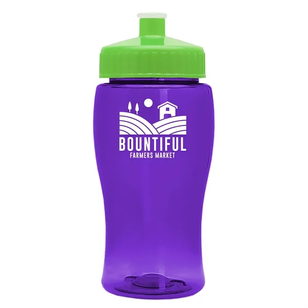 Translucent Violet color option for Garyline® Poly+ Jr. Bottle With Push Pull Lid   18 Oz.