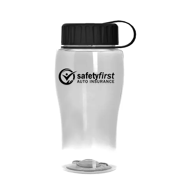 Clear color option for Garyline® Poly+ Jr. Bottle With Tethered Lid   18 Oz.