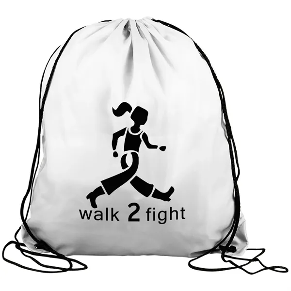 White color option for Garyline® Graduate Drawstring Backpack